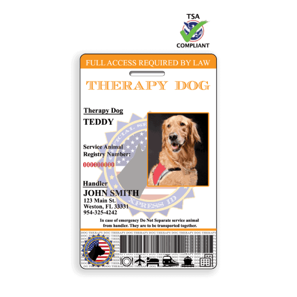 Therapy Dog ID Badge