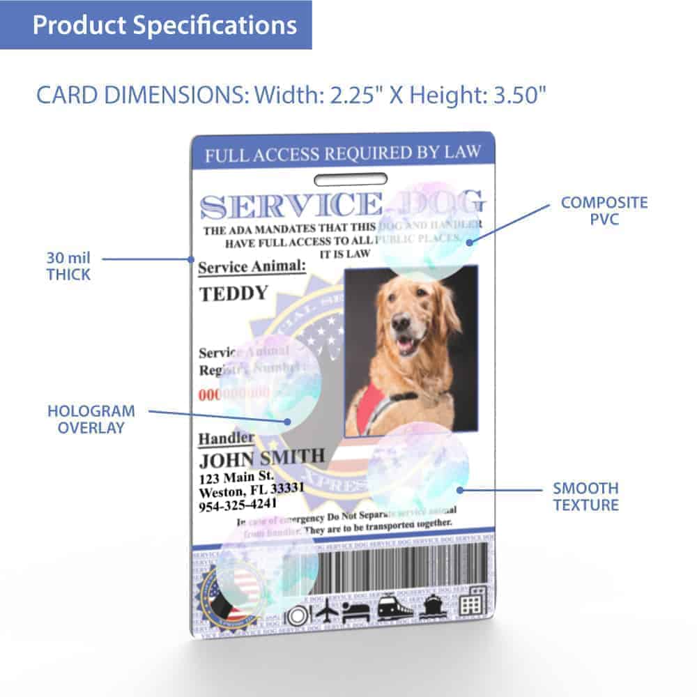 Service Dog Registration Bundle All-in One Kit - Service Animal Badge